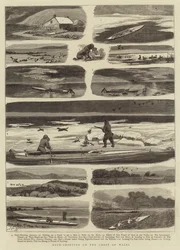 Entenjagd an der Küste von Wales